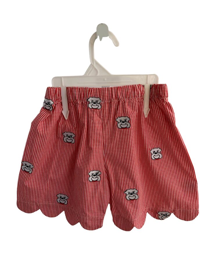 NO TAG  RED  GINGHAM  SHORTS