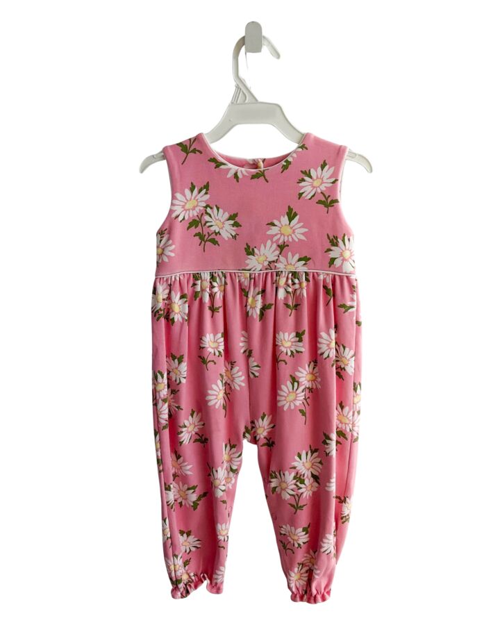 THE BEAUFORT BONNET COMPANY  PINK  FLORAL  KNIT ROMPER