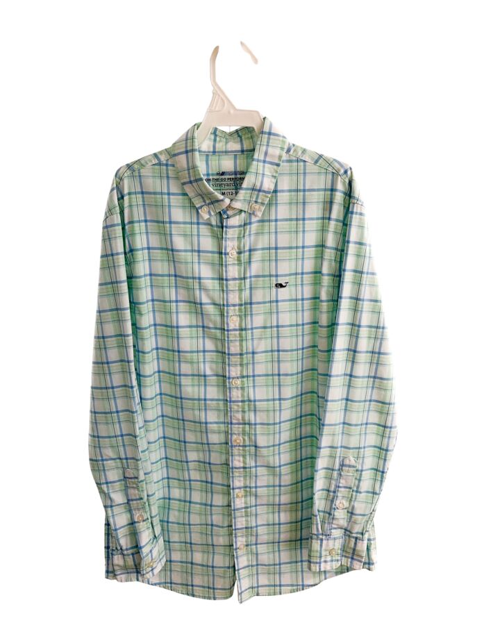 VINEYARD VINES  GREEN  PLAID  DRESS SHIRT