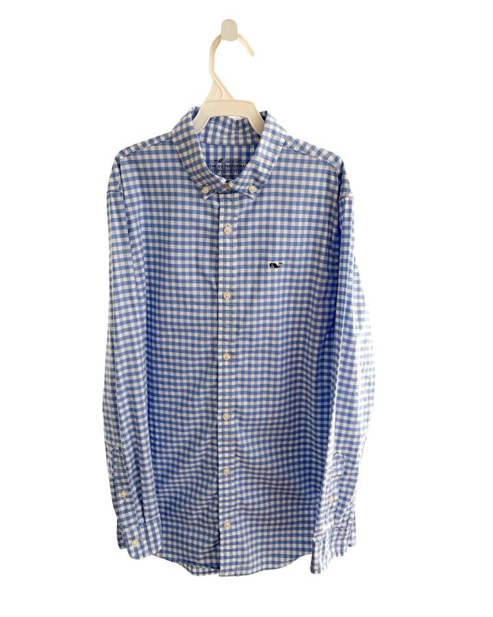 VINEYARD VINES  BLUE  GINGHAM  DRESS SHIRT