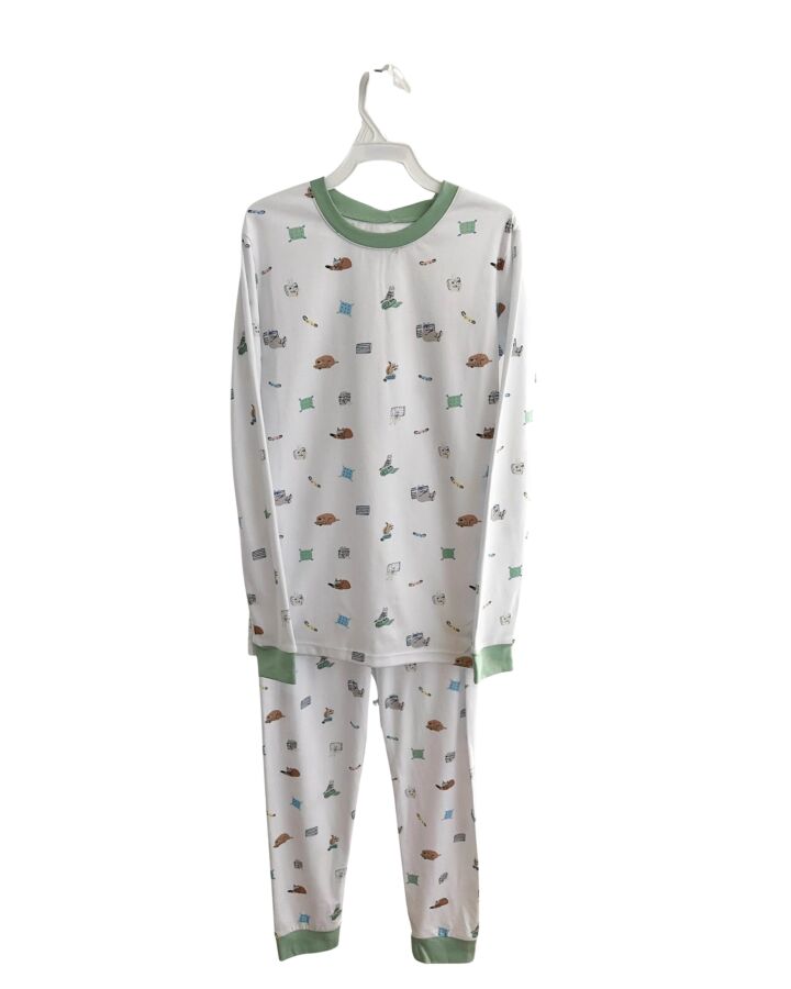 LAKE PAJAMAS WHITE PRINTED DESIGN LOUNGEWEAR