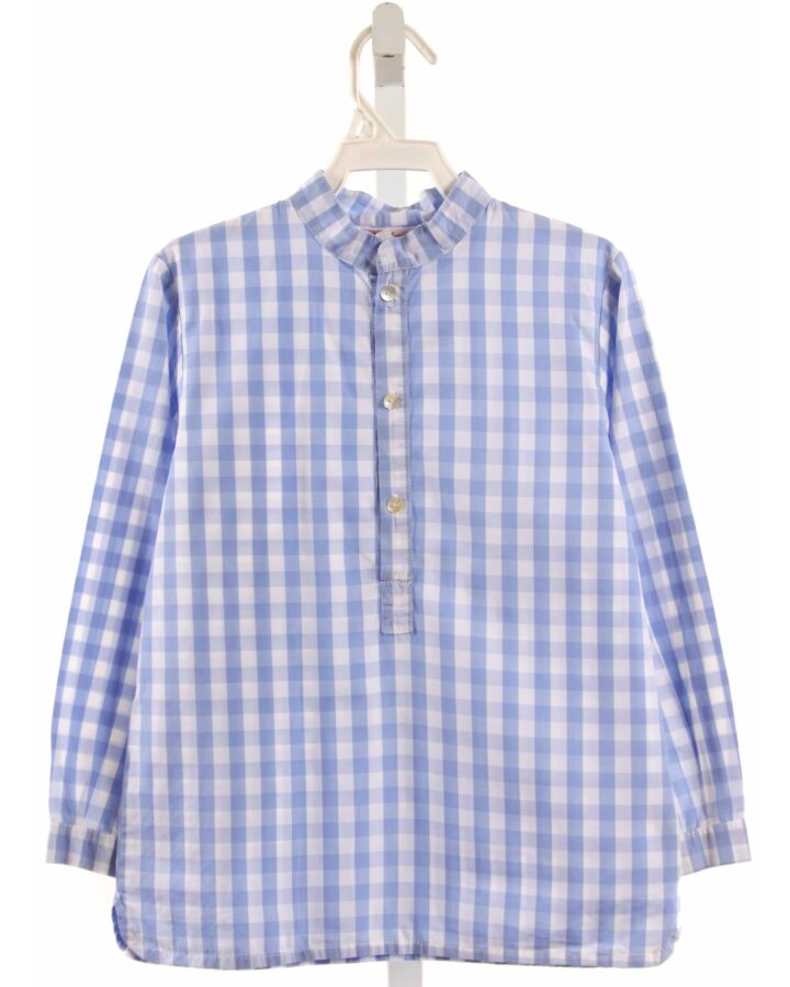 AMAIA  BLUE  GINGHAM  DRESS SHIRT