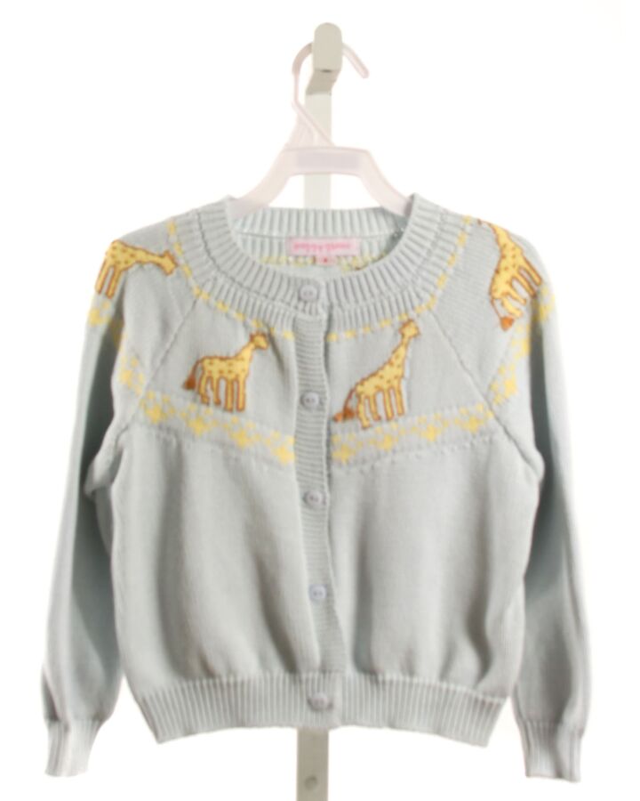 PEGGY GREEN  LT BLUE    CARDIGAN