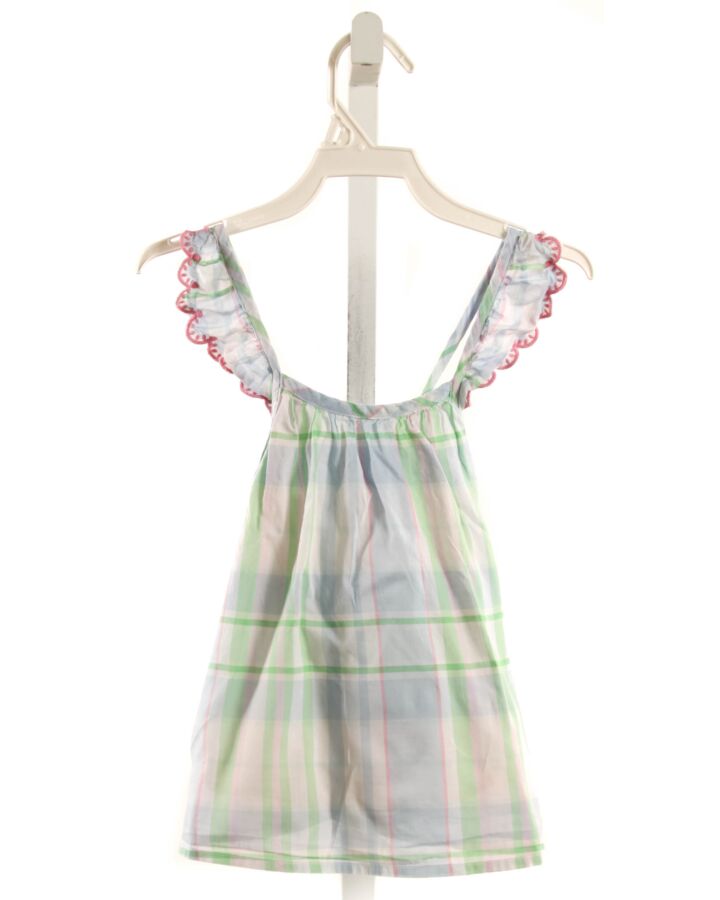 CREWCUTS  GREEN  PLAID  SLEEVELESS SHIRT