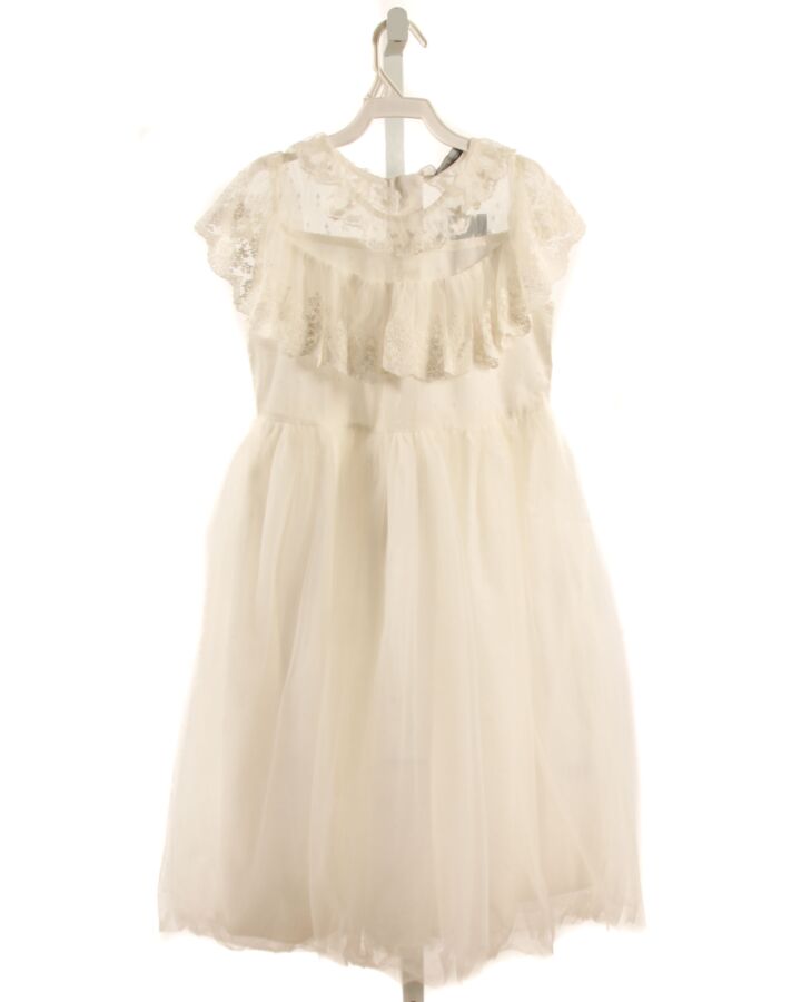 TRISH SCULLY  WHITE TULLE  EMBROIDERED PARTY DRESS