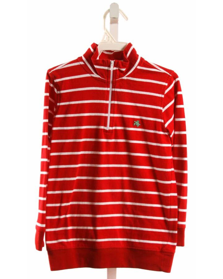 J. BAILEY  RED  STRIPED  PULLOVER