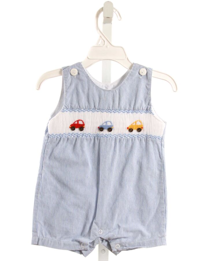 FANTAISIE KIDS  BLUE  STRIPED SMOCKED JON JON