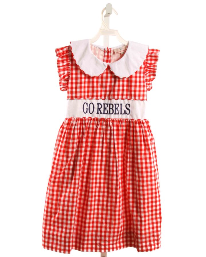 SMOCKINGBIRD  RED  GINGHAM  DRESS