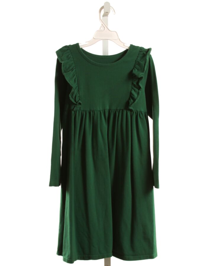 BE MINE  GREEN KNIT   DRESS WITH RUFFLE