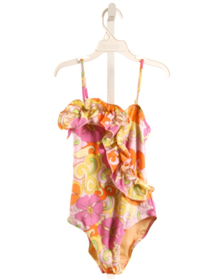 SHADE CRITTERS  MULTI-COLOR   PRINTED DESIGN 1-PIECE SWIMSUIT WITH RUFFLE