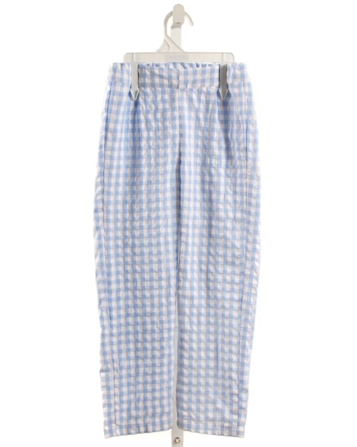 NO TAG  LT BLUE SEERSUCKER GINGHAM  PANTS