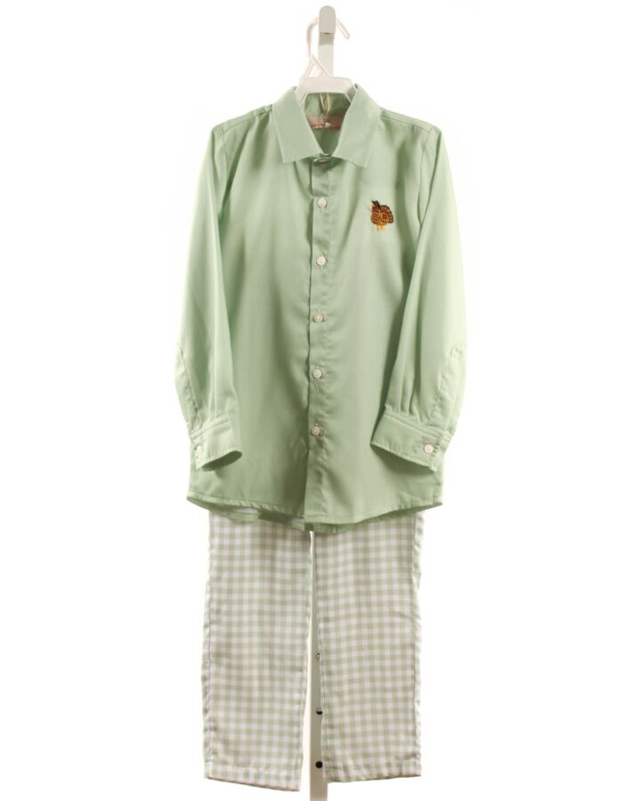 SMOCKINGBIRD  LT GREEN   EMBROIDERED 2-PIECE OUTFIT