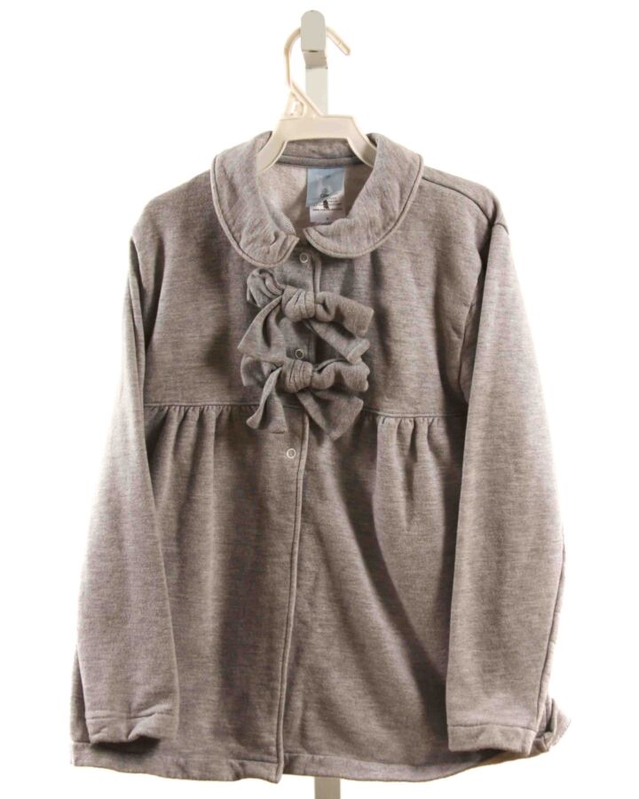 BELLA BLISS  GRAY KNIT   OUTERWEAR WITH BOW
