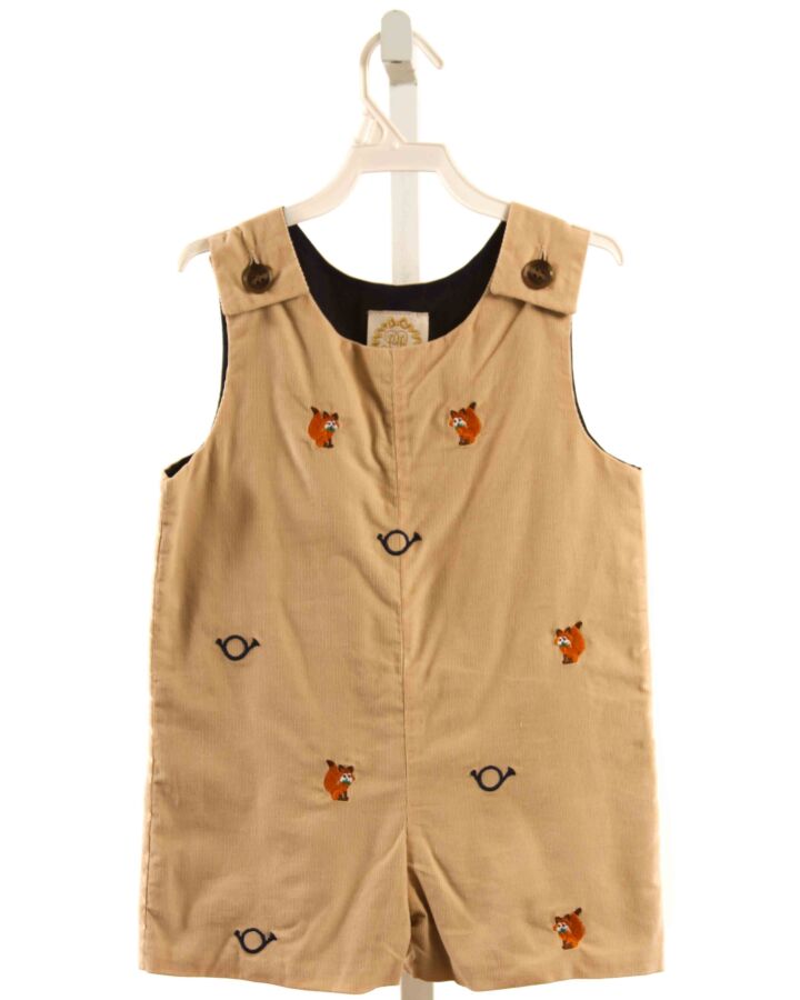 THE BEAUFORT BONNET COMPANY  BROWN CORDUROY  EMBROIDERED JON JON