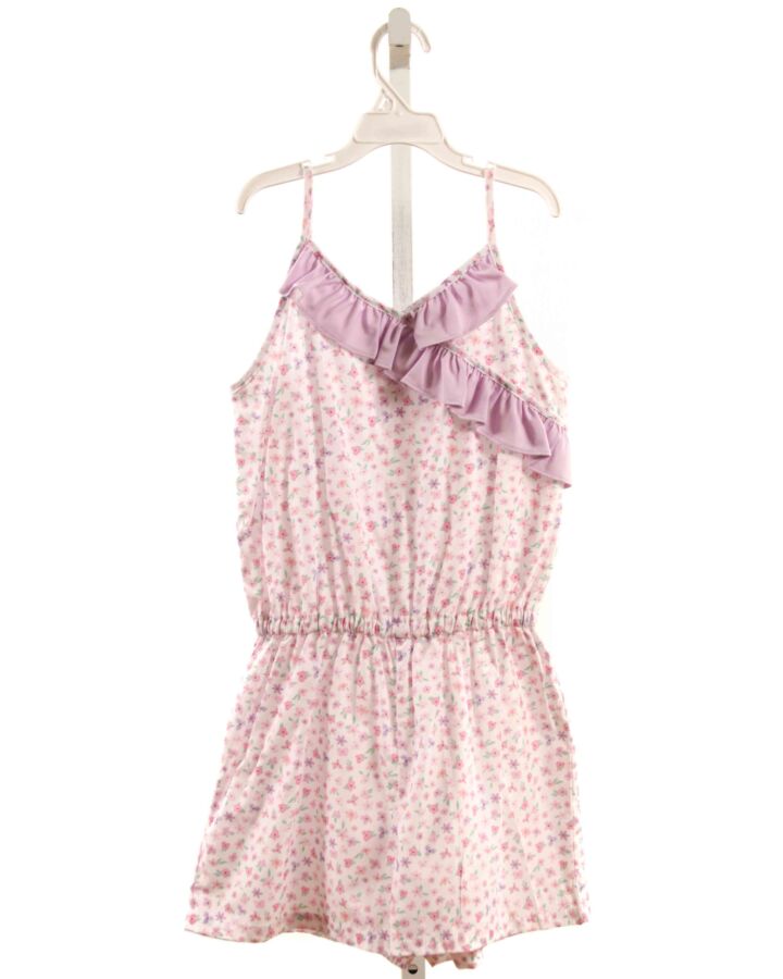 JAMES & LOTTIE  LAVENDER  FLORAL  ROMPER WITH RUFFLE