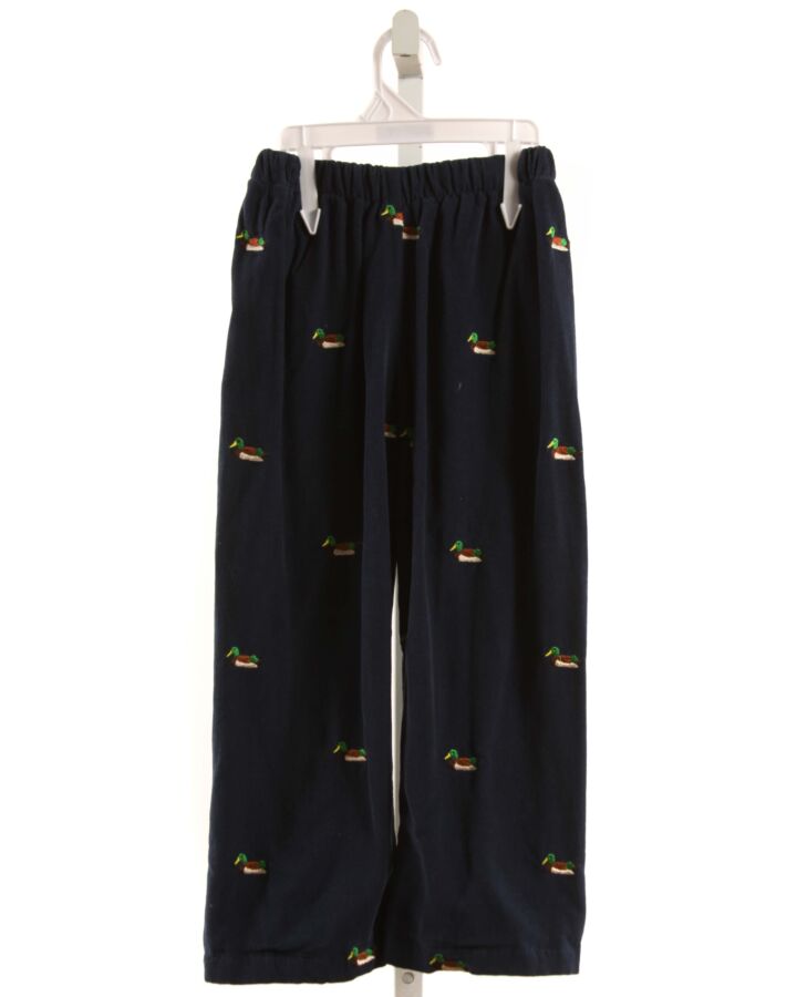 CECIL & LOU  NAVY CORDUROY  EMBROIDERED PANTS