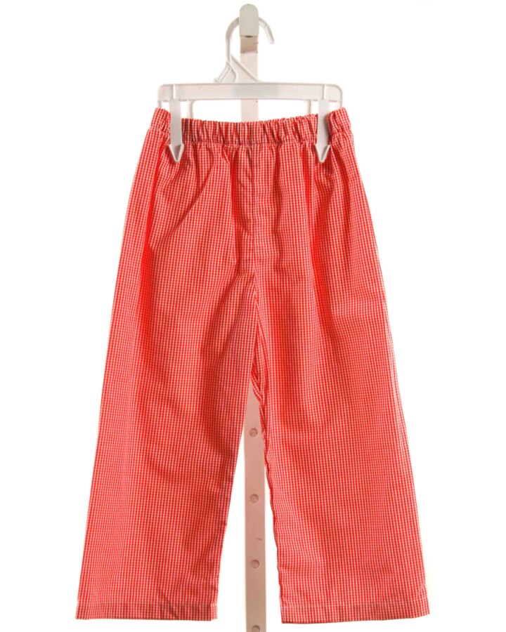 NO TAG  RED  GINGHAM  PANTS