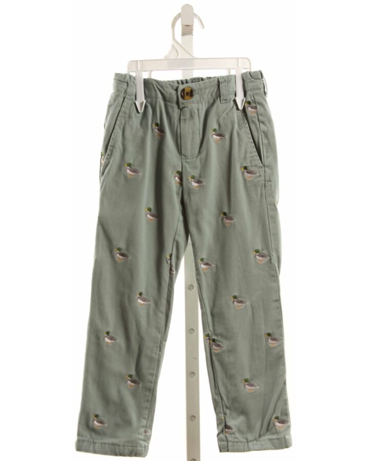 NO TAG  GREEN   EMBROIDERED PANTS