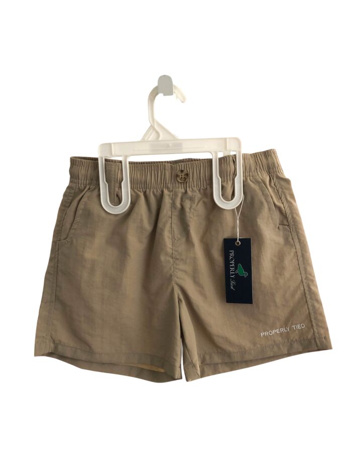 PROPERLY TIED  BROWN    SHORTS