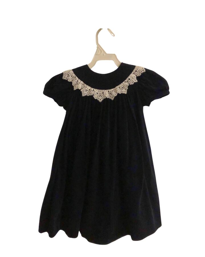 BAILEY BOYS  NAVY CORDUROY   PARTY DRESS WITH LACE TRIM