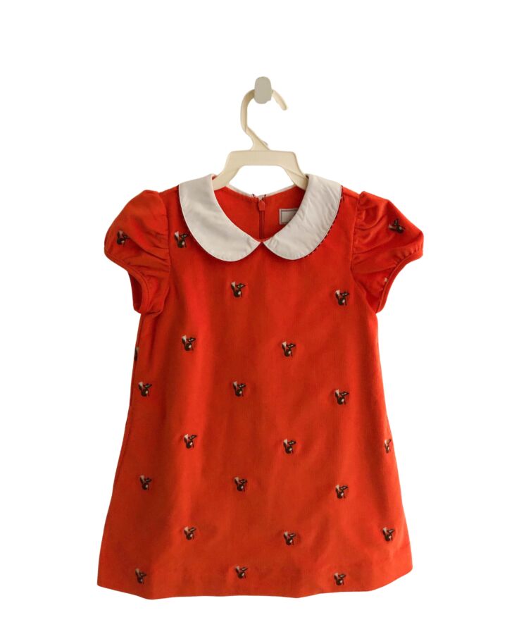 CPC  ORANGE CORDUROY  EMBROIDERED DRESS