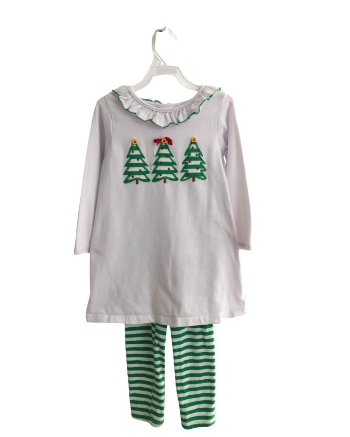 BAILEY BOYS  GREEN  STRIPED  2-PIECE OUTFIT