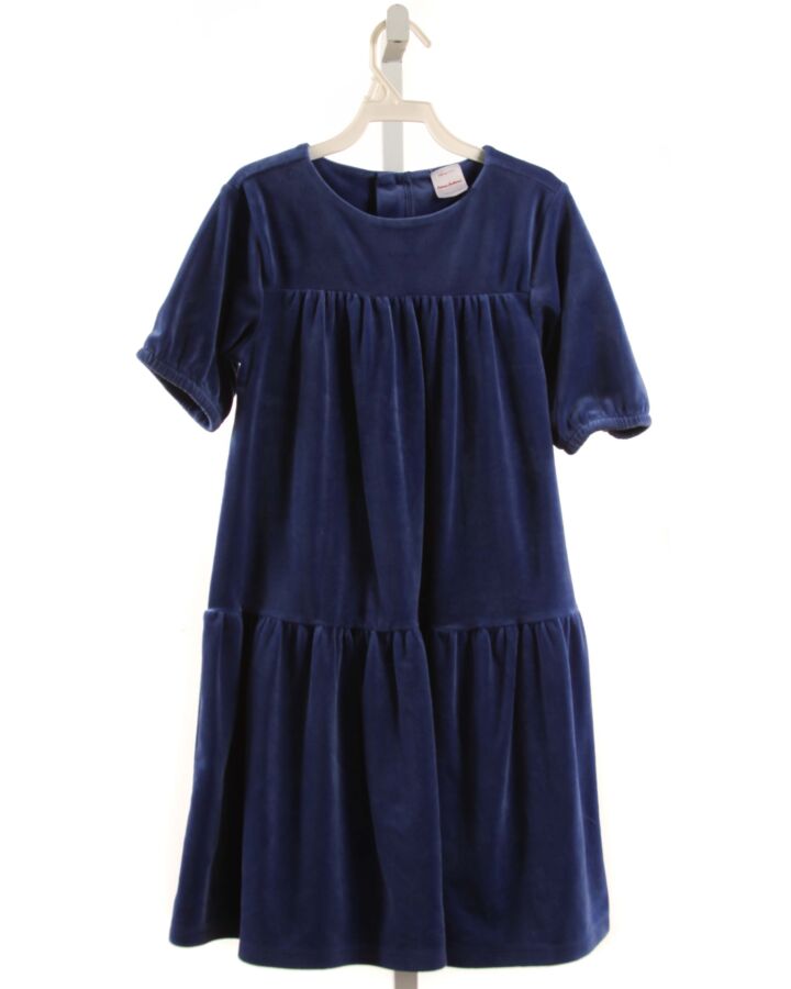 HANNA ANDERSSON  BLUE VELOUR   KNIT DRESS