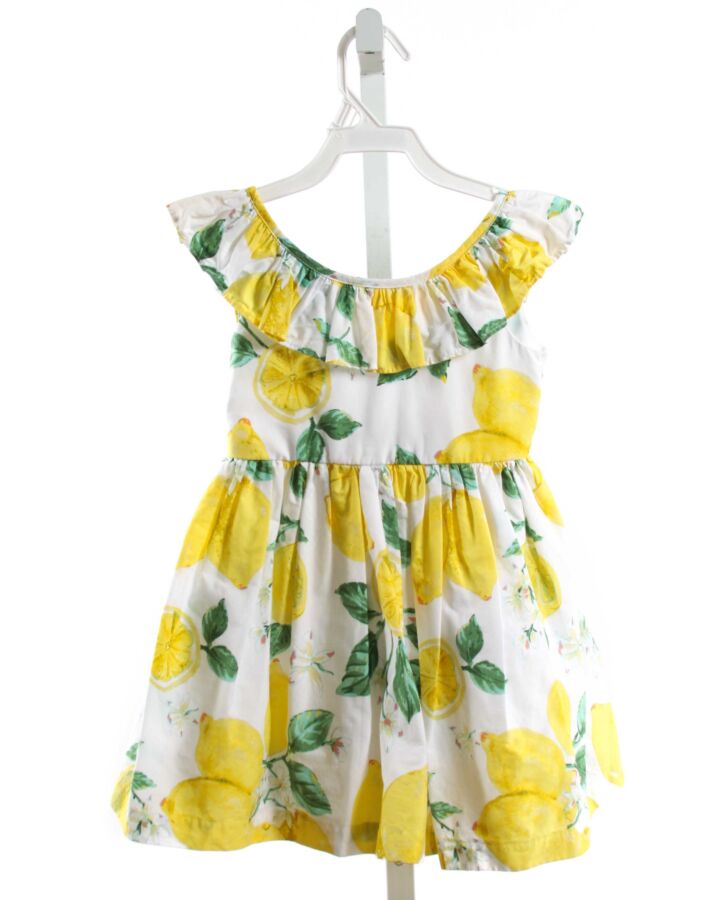 BONNIE JEAN  YELLOW  PRINT  DRESS