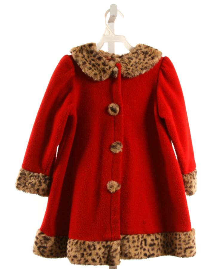 BAILEY BOYS  RED FLEECE   DRESSY OUTERWEAR