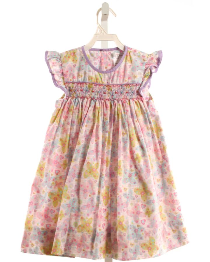 PETIT AMI  PINK   SMOCKED DRESS