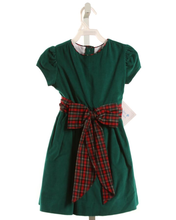 BAILEY BOYS  GREEN CORDUROY   DRESS WITH BOW