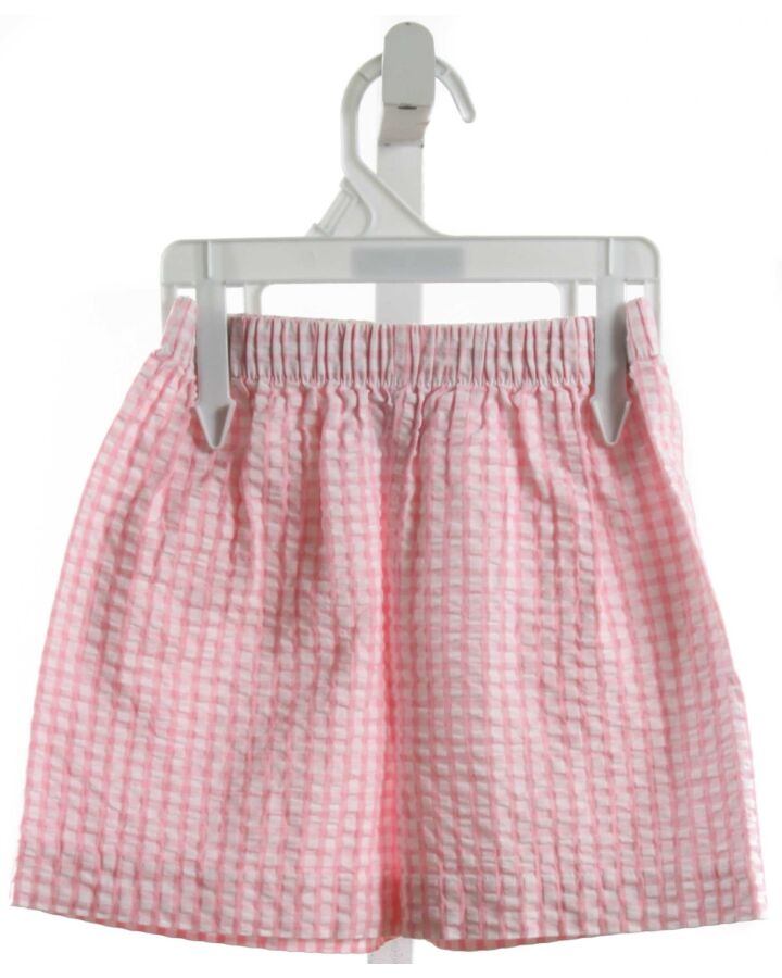 LITTLE ENGLISH  PINK SEERSUCKER WINDOWPANE  SHORTS