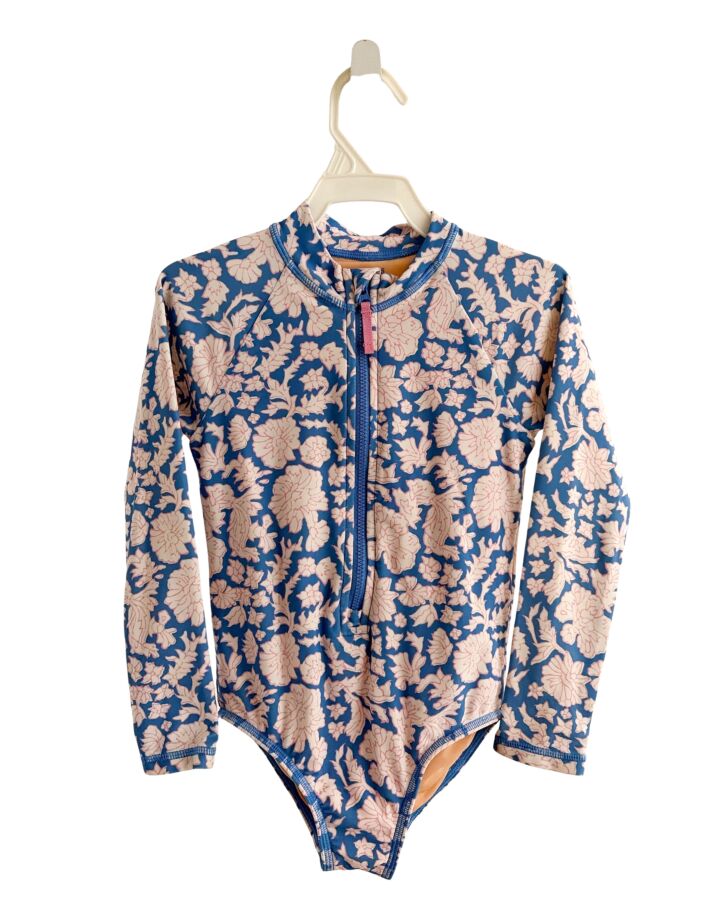 CREWCUTS  BLUE  FLORAL  1-PIECE SWIMSUIT