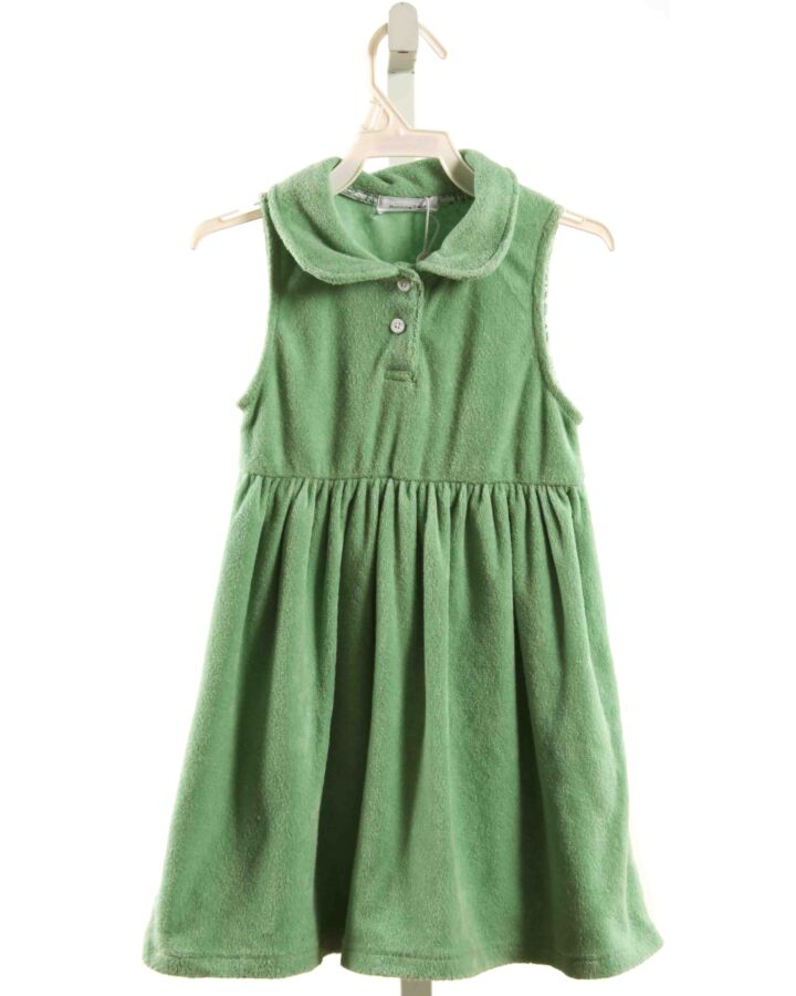 MINNOW  GREEN TERRY CLOTH   KNIT DRESS