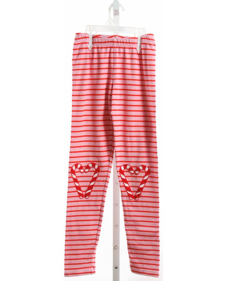 HANNA ANDERSSON  PINK  STRIPED APPLIQUED LEGGINGS