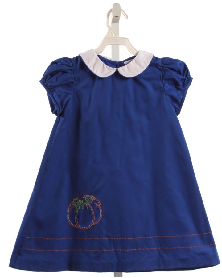 THE PROPER PEONY  BLUE   EMBROIDERED DRESS