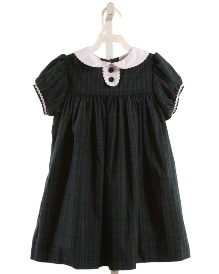 THE BEAUFORT BONNET COMPANY  FOREST GREEN  PLAID  DRESS