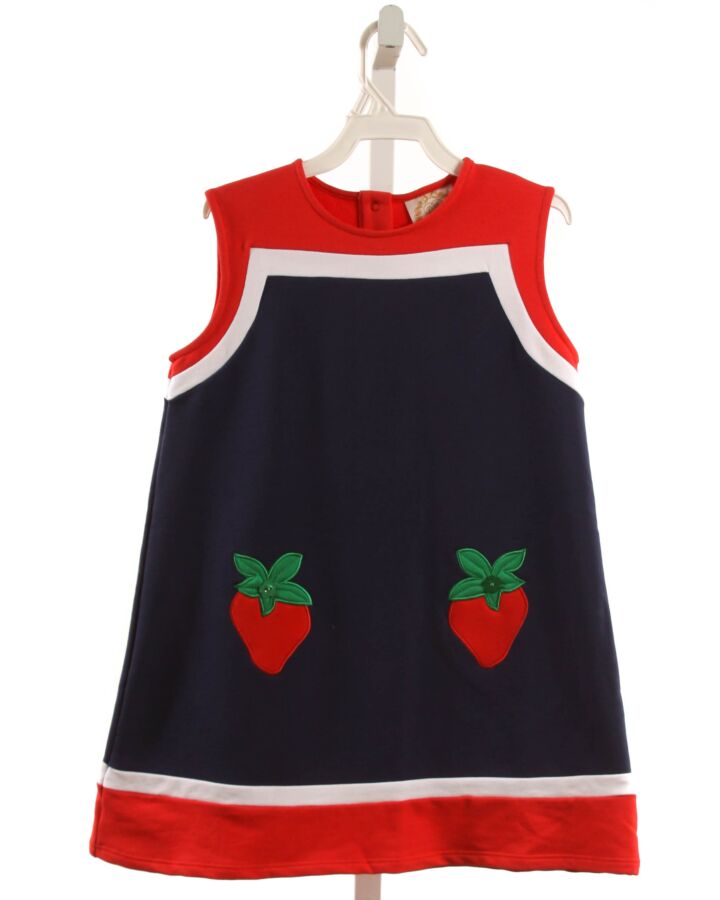 THE BEAUFORT BONNET COMPANY  RED   APPLIQUED KNIT DRESS