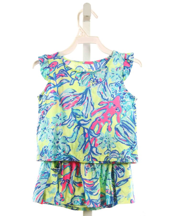 LILLY PULITZER  MULTI-COLOR KNIT  PRINTED DESIGN 2-PIECE OUTFIT