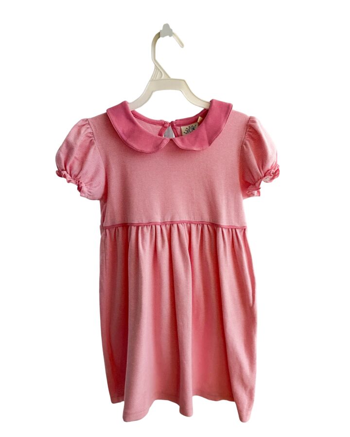 LUIGI  PINK  STRIPED  KNIT DRESS