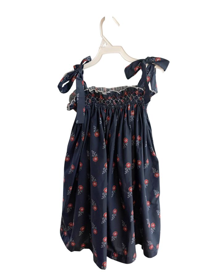 SUN HOUSE CHILDREN  BLUE  FLORAL  DRESS