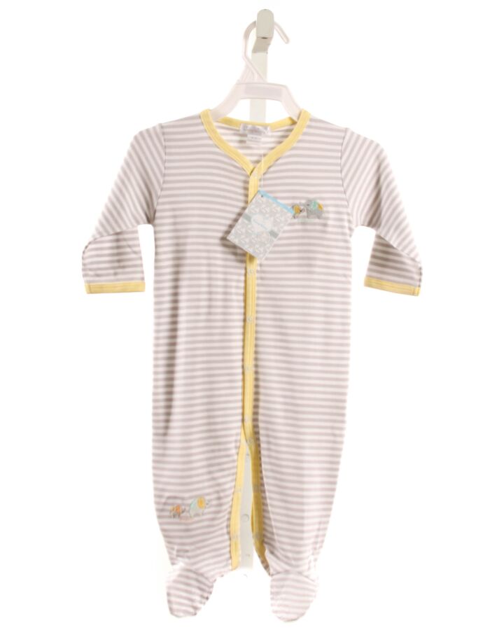 KISSY KISSY  GRAY KNIT STRIPED  LAYETTE