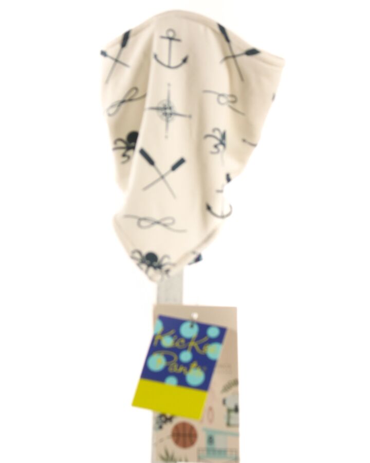 KICKEE PANTS  WHITE   PRINTED DESIGN BIB