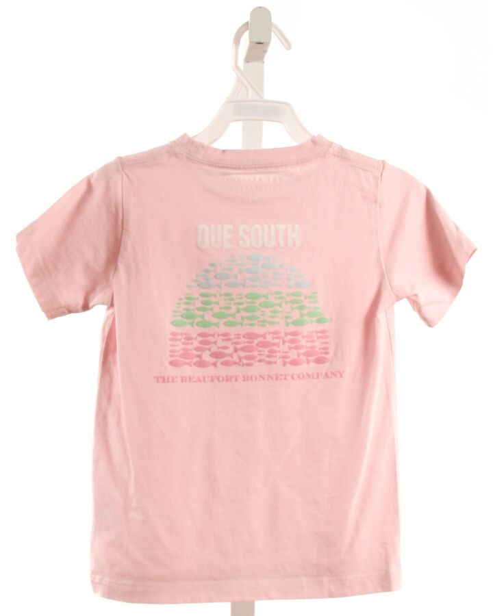 THE BEAUFORT BONNET COMPANY  PINK   PRINTED DESIGN T-SHIRT