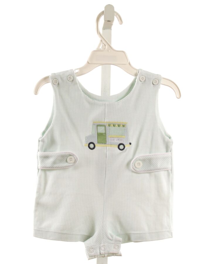 LULLABY SET  MINT KNIT CHECK  SHORTALL