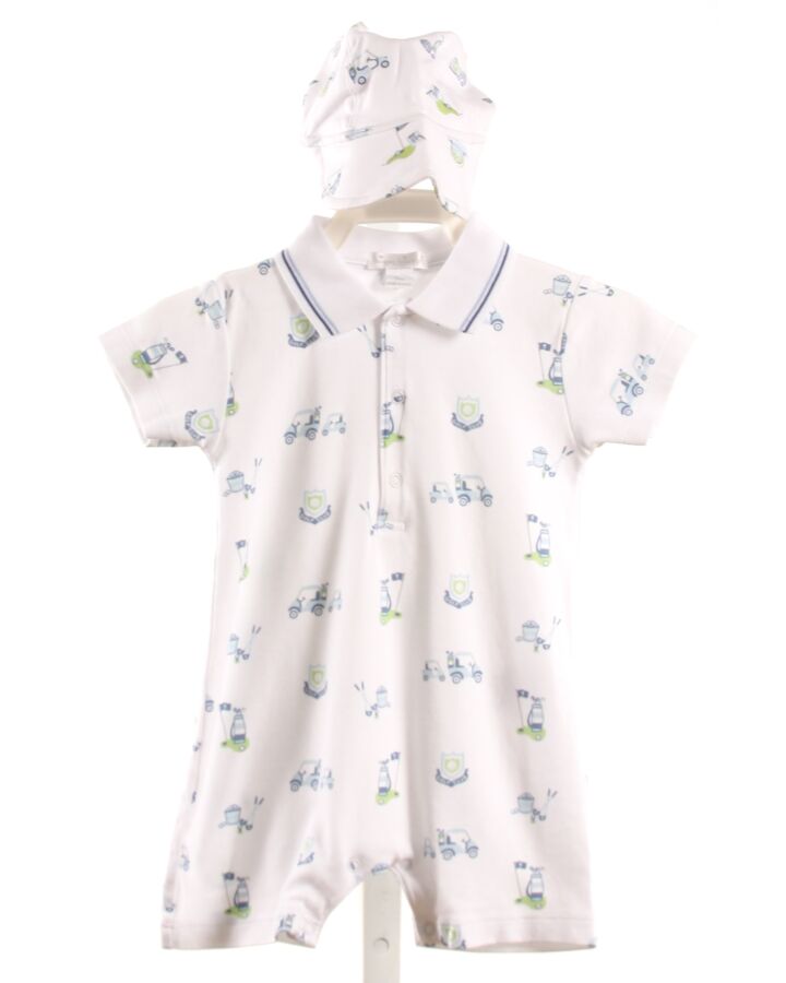 KISSY KISSY  WHITE KNIT  PRINTED DESIGN SHORTALL