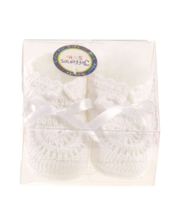 JEFFERIES SOCKS WHITE SHOES  *NWT SIZE INFANT 0