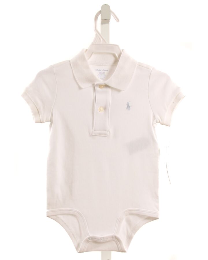 RALPH LAUREN  WHITE    KNIT SS SHIRT