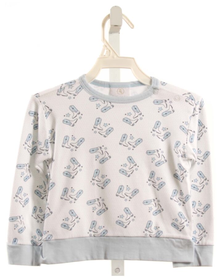 LULLABY SET  LT BLUE  PRINT  PULLOVER