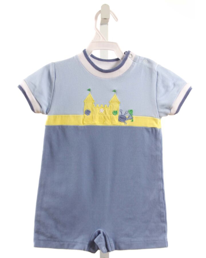 FLORENCE EISEMAN  BLUE PIQUE  APPLIQUED SHORTALL